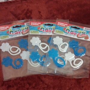 Snowflake Swirl Party Decorations - Blue and White